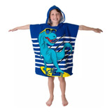 Toalha Poncho De Praia Piscina Infantil Com Capuz Estampada