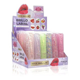 Labial Brillo Glitter Frutal Pack 6 Unidades