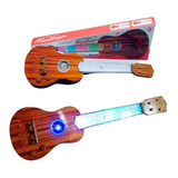 Guitarra Con Luces Sonido Niños Regalo Instrumento