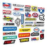 Pack Calcos Stickers Vinilos  Moto Casco Termo - Laminadas 2