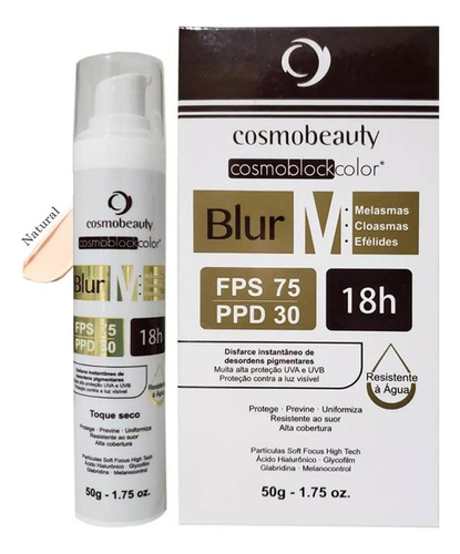 Blur M Natural Fps75 Ação Contra Melasma Cosmobeauty