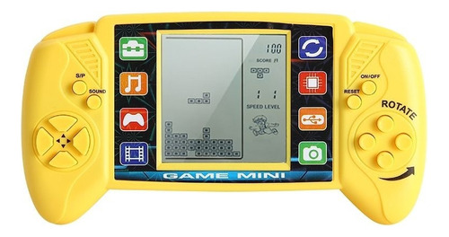 Máquina De Juego Portátil Tetris Con Pantalla De 3.5 Pulgada Color Amarillo
