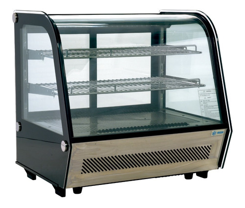 Vitrina Refrigerada Cristal Curvo 120 Lts Migsa Nr-rtw120l Color Negro