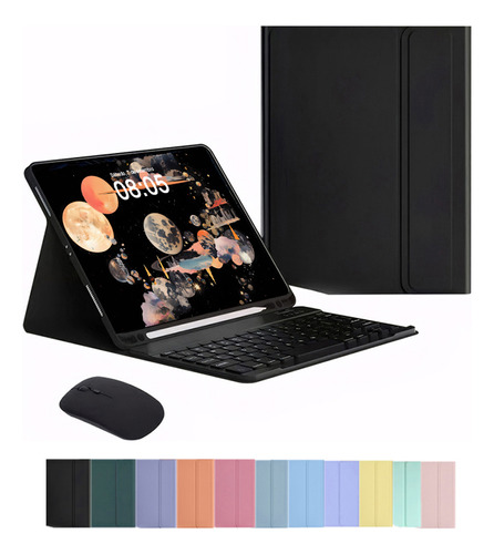 Capa Com Teclado Bluetooth E Mouse Para Samsung Tab A8 10.5 