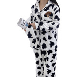 Pijama De Vaca, Bonito, Simple Y Cálido, Ropa De Hogar, Boni