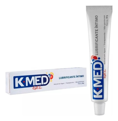 Gel Lubrificante Íntimo K-med Kit 4 Caixas 50g Cada Unissex