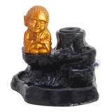 Incensário Cascata Pedras Com Buda Reverenciando (1un)