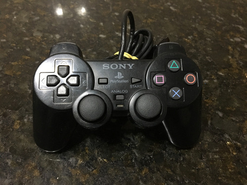 Controle Ps2 Dualshock 2 Preto Original Scph-10010 Serie A