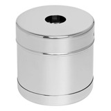 Porta Algodão Em Inox Com Mola 8cm X 8cm - 400ml Fami