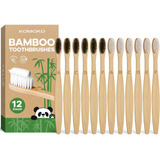 Cepillos De Dientes De Bambú Komoko (12 Unidades), Cepillos 