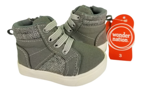 Zapatos Botas Tenis Para Bebe Niño Gris Wonder Nation