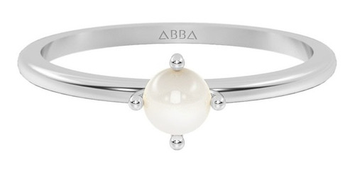 Anillo De Perla En Oro 14k Promesa Abba Joyas