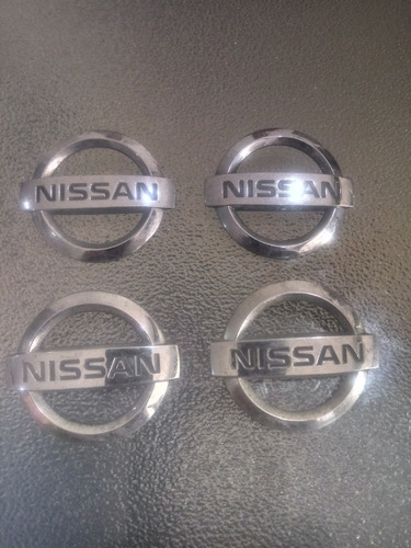 Emblema Nissan Cromada Sirve Para Centro Rines Foto 3