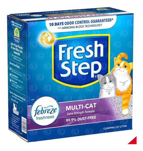 Arena Para Gatos Fresh Step Antiolor Aglomerante