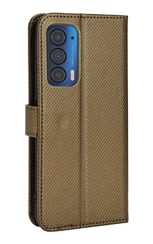 Funda De Piel Con Tapa Para Motorola Edge 2021, Estilo Empre