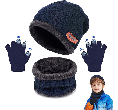 Anriy Gorro Bufanda Invierno Y Guantes Tactiles For Frio