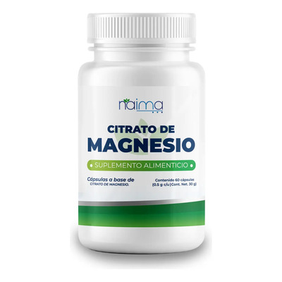 Citrato De Magnesio 500mg Naima 60caps Puro Alta Absorción | Meses sin interés