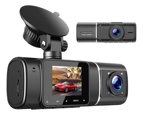 Cámara Dvr Dvr De Doble Lente Para Coche 1080p Dash Cam Fron