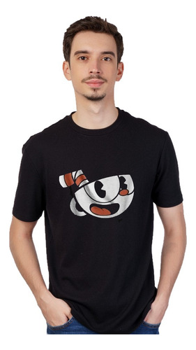 Cuphead - Remera Manga Corta Unisex - Cuello Redondo