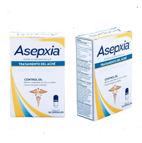 Tratamiento Para Acné Asepxia Leve Y Moderado 30 Cápsulas
