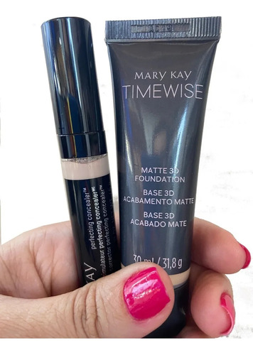 Base Liquida 3d + Corretivo Perfecting Concealer Mary Kay 