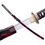 Espada Katana Negra Japonesa De Acero 1060 Samurai Funcional