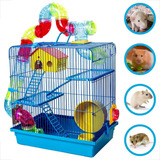 Gaiola Para Hamster Tubo Labirinto 3 Andar Seguro Divertido