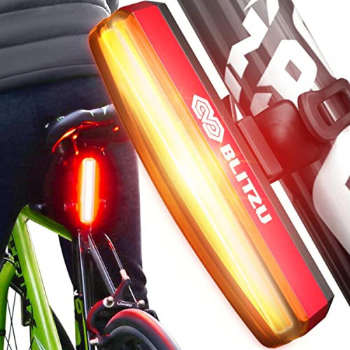 Luz Trasera Blitzu Led Potente Recargable Para Bicicleta 