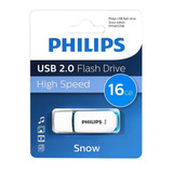 Pendrive Philips 16 Gb Usb 2.0 Snow Blanco