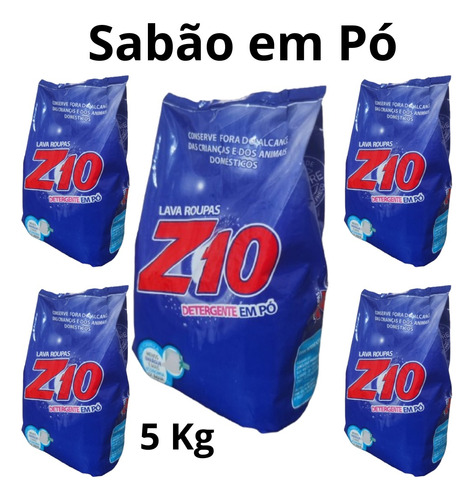 Caseiro Sabão Z10 Em Pó 5kg Higieniza Limpeza Total Cheiroso