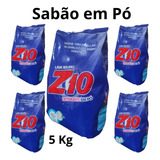 Caseiro Sabão Z10 Em Pó 5kg Higieniza Limpeza Total Cheiroso