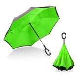 Paraguas Sombrilla Reversible, Doble Capa Con Protección Uv.