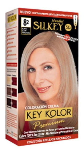  Silkey Tintura Key Kolor Premium Kit Tono 8.2 Rubio Claro Nacarado