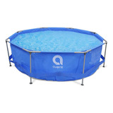 Alberca Piscina Armable Redonda Acero 306x76cm Familiar Color Azul