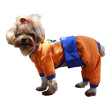 Disfraz De Goku Para Perro Pequeño (talla 2- 8)