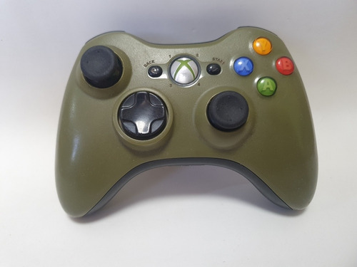 Control Inalámbrico Xbox 360 Edición Halo 3 Verde Original 