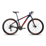 Bicicleta Aro 29 Shimano Gtsprom5 Urban 21v Freio A Disco Cor Preto/vermelho/azul Tamanho Do Quadro 21  