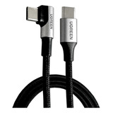 Cable Ugreen Usb C A Usb C 90° Carga Rapida 20v 5a 100w 1m