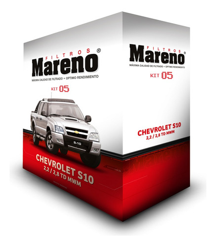 Kit De Filtros Chevrolet S10 2.8 Td Mwm + 8lt Gulf 15w40 Foto 2