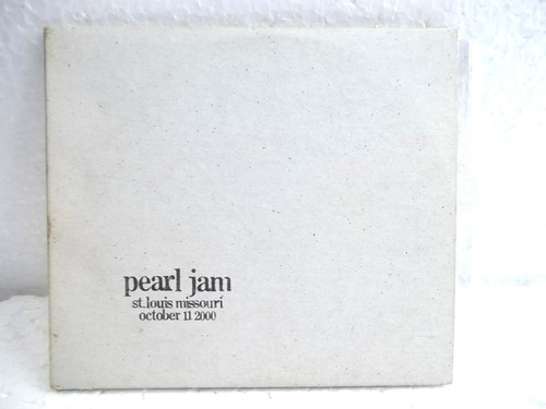 Pearl Jam St Louis Missouri Cd Duplo Imp U.s.a N° 54