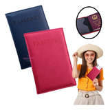 Estuche Porta Pasaporte Funda Protectora Pack 2