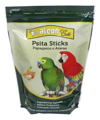 Alcon Eco Club Psita Sticks 450g Papagaios Araras Kit Com 5