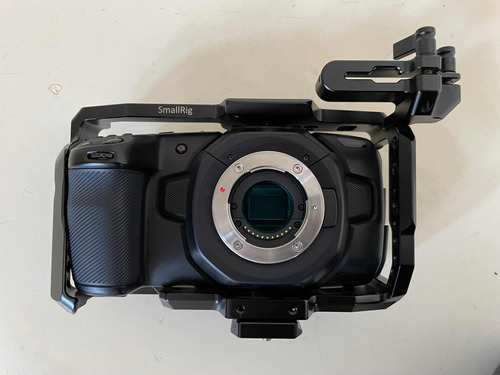 Black Magic Pocket Cinema Camera 4k Con Cage Y Metabones