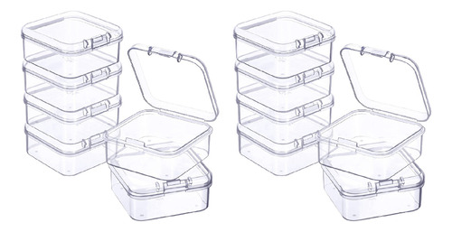 Caja De Almacenamiento Transparente De Plástico De 12 Piezas