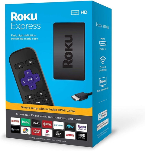 Roku Express Hd Streaming Media Player 2019 A Pedido