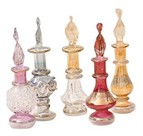 Botellas Egipcias Decorativas P/perfume-aceites 5cm (5u.) 
