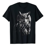 Owl Artwork - Playera Con Diseño De Búho Y Animal