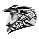 Casco Shaft Mx 380 Certificado Doble Visor Brillo Unisex