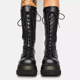 Botas N X69n Para Mujer, Suela Gruesa, Talla Grande, Platafo