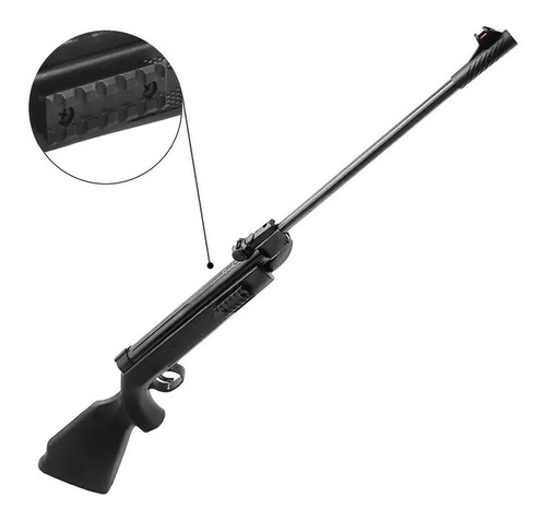 Rifle Aire Comprimido 5.5 Gran Potencia + Rieles Laterales